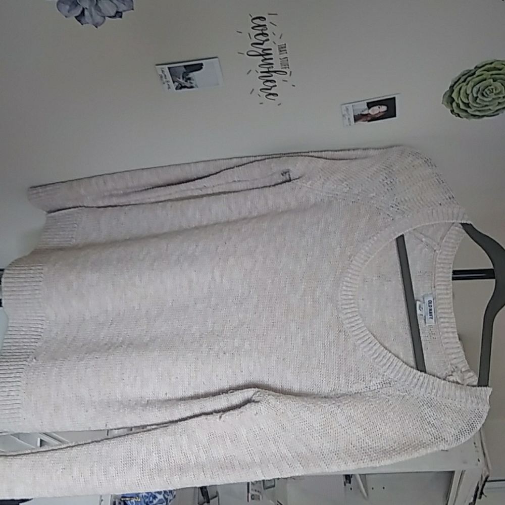Cream sweater